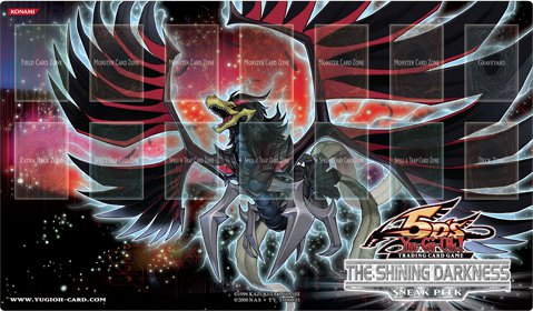 Yugioh Black Winged Dragon The Shining Darkness Sneak Peek Playmat