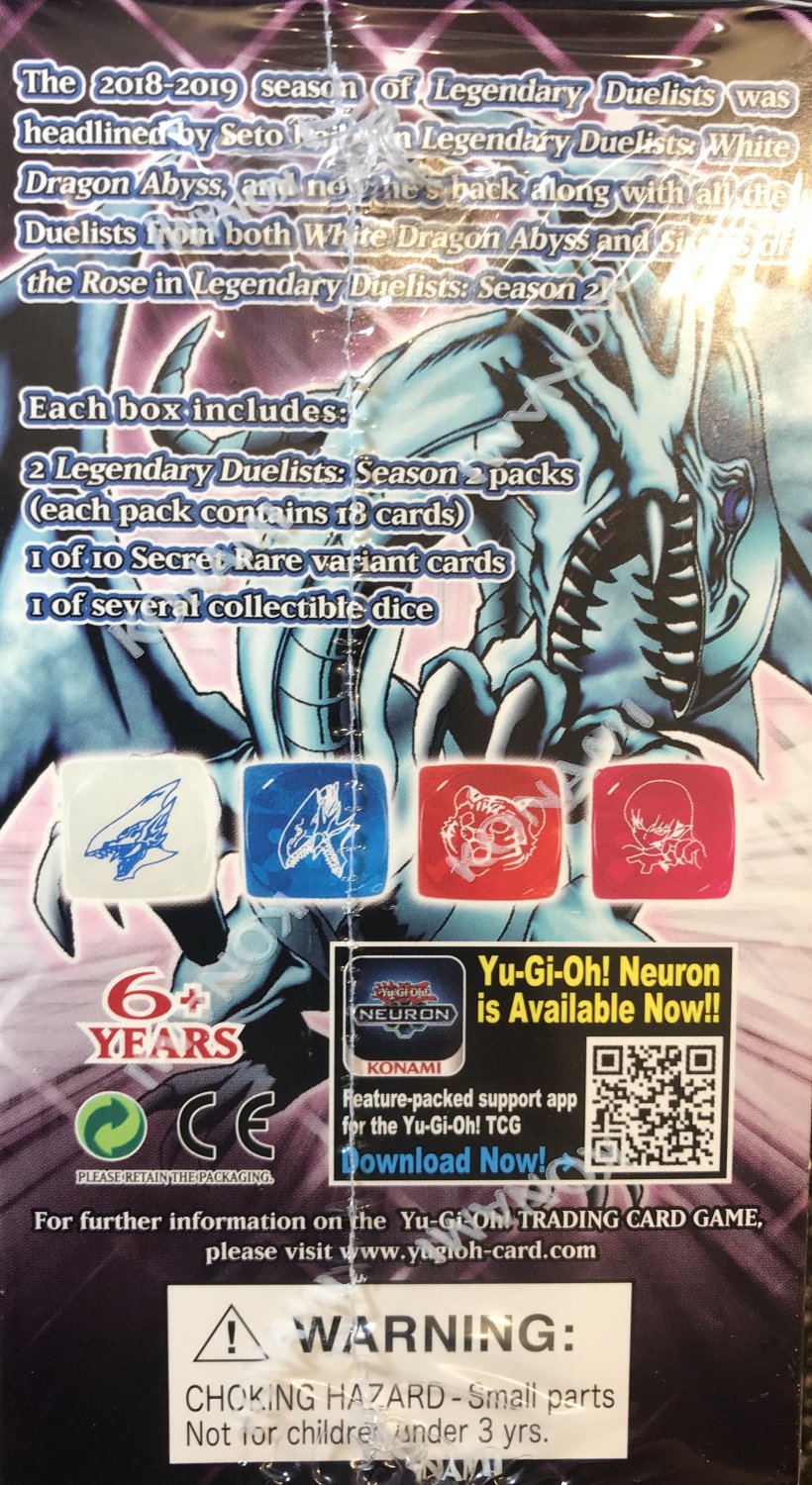 YuGiOh! Legendary Duelists Season 2 (1st Edition) Mini Box