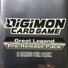 Digimon Card Game Great Legend Pre-Release Pack Booster Digimon Card Game Great Legend Pre-Release Pack Booster