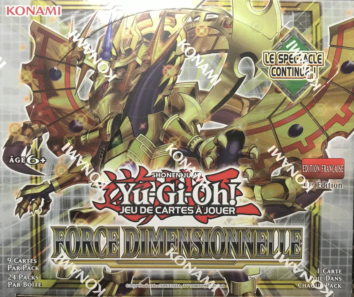 Yu Gi Oh Force Dimensionnelle Booster Box 1st Edition Italian Print