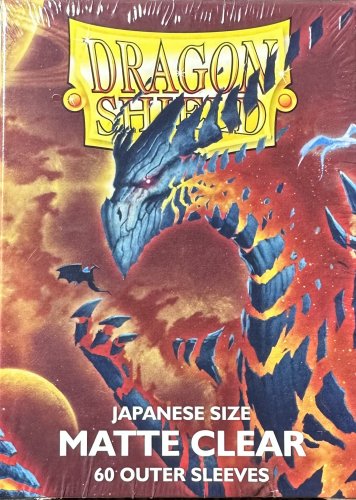 Dragon Shield - Clear - Matte Clear Outer Sleeves (1 BX/60 Sleeves)
