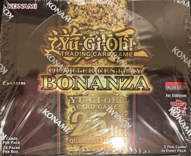 yugioh quarter century bonanza booster box 1st edition Amazon.com: Yu-Gi-Oh! Trading Card Game: Quarter Century Bonanza Booster Box main image 1