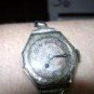 Ladys 18 Kt. White Gold Filled Antique Watch VINTAGE