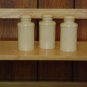MILK GLASS SPICE OR APOTHECARY JARS : BOTTLES