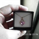 Beautiful Pink Sapphire Diamonds Pendant NEW