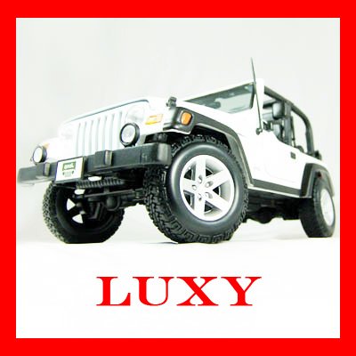 Maisto 1:18 Jeep Wrangler Off Road White Diecast Car Model Luxy Collectibles