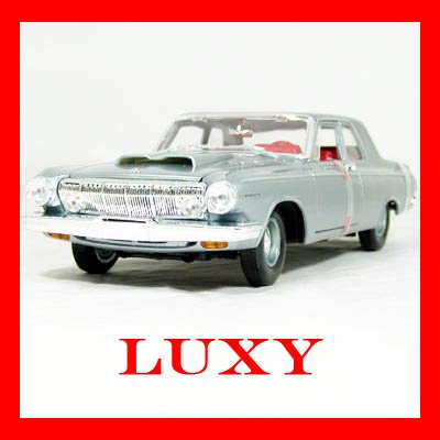 Maisto 1:18 Dodge 330 1963 Classic Light Blue Diecast Car Model Luxy Collectibles