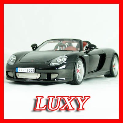 Maisto 1:18 Porsche Carrera GT Black Exotic Diecast Car Model Luxy Collectibles