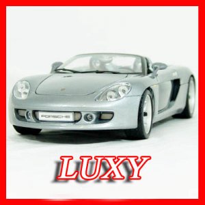 Maisto 1:18 Porsche Carrera GT Silver Exotic Diecast Car Model Luxy Collectibles