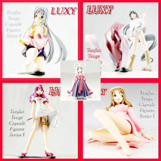 TENJHO TENJO TENGE Set of 5 Sexy Erotic Figures Luxy Anime Collectibles tt1