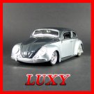 1.24 1951 CHOPPED VW BUGZ G RIDEZ Diecast Car Model Luxy Collectibles Black Silver