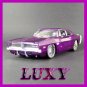 1.24 1969 DODGE CHARGER R/T PRO RODZ HOT ROD Diecast Car Model Luxy Collectibles Purple