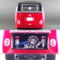 1.25 1970 VW VAN SAMBA BUS G RIDEZ Diecast Car Model Luxy Collectibles Black Red