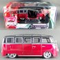1.25 1970 VW VAN SAMBA BUS G RIDEZ Diecast Car Model Luxy Collectibles Black Red