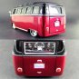 1.25 1970 VW VAN SAMBA BUS G RIDEZ Diecast Car Model Luxy Collectibles Black Red