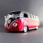 1.25 1970 VW VAN SAMBA BUS G RIDEZ Diecast Car Model Luxy Collectibles Black Red