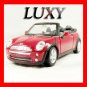 1.24 Mini Cooper Convertible Maisto Quality Diecast Model Luxy Collectibles Red