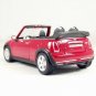 1.24 Mini Cooper Convertible Maisto Quality Diecast Model Luxy Collectibles Red