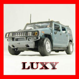 1.27 Hummer H2 SUV Off Road Maisto Quality Diecast Car Model Grey