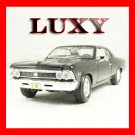 1.24 1966 Chevrolet Chevelle SS396 Maisto Quality Diecast Luxy Collectibles Black