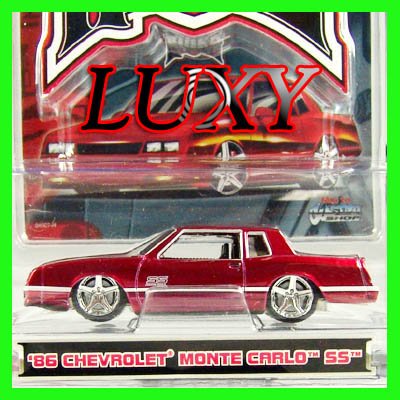 Maisto 1:64 1986 Chevrolet Monte Carlo SS 1:64 G Ridez Quality Diecast Luxy Collectibles Red