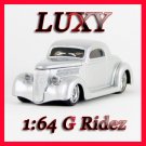 Maisto 1:64 1936 Ford Coupe Muscle Car G Ridez Quality Diecast Luxy Collectibles Silver