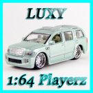Maisto 1:64 INFINITI Q56 DUB Playerz Diecast Car Model Luxy Collectibles Cream Light Blue