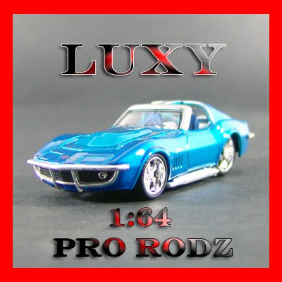 Maisto 1:64 1969 Chevy Corvette Coupe Pro Rodz Diecast Luxy Collectibles Blue 6.2