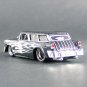 Maisto 1:64 Diecast 1955 Chevy Nomad Pro Rodz Luxy Collectibles Black with Silver Flame 6.2