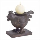 Rusty Rooster Candleholder