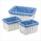 Woven Willow Basket Trio