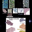 4mm 16ss u pick color hot fix rhinestones 1 gross