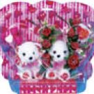 2Pcs. Bears w/lights, Music & Floral Decoration