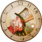 1 & 3/8" Glass Dome Button - AC 15 Mad Hatter Clock
