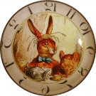 1 & 3/8" Glass Dome Button - AC 18 March Hare Clock