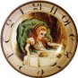 1 & 3/8" Glass Dome Button - AC 19 Alice in Chair Clock