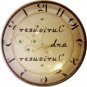 1" Glass Dome Button - Curiouser & Curiouser Clock