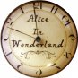 1" Glass Dome Button - AC 13 Alice in Wonderland Clock