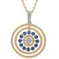 Peter Lam Diamond and Sapphire Rope Pendant