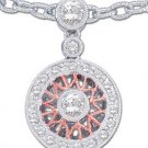Peter Lam 1/3 ctw Bezel Set "Circle of Life" Pendant  14-k