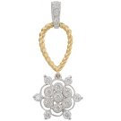 Peter Lam 0.36ctw Rope Design Flower Pendant