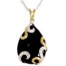 Peter Lam Onyx and Diamond Pendant in 18k