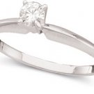 1/5ctw Round Diamond Solitaire Promise Ring size 5