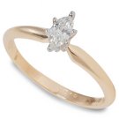 1/4ctw Certified Marquise Diamond Solitaire size 6