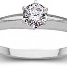 1/12 ctw Round Diamond Solitaire Promise Ring size 6