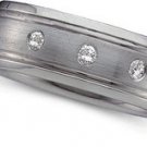Men's Diamond and Titanium Band 14-k size 9