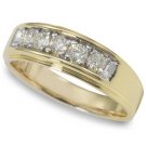 1/2 ctw Men's Round Diamond Band 14-k size 10