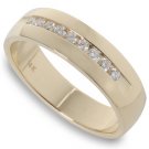 1/4 ctw Men's Round Diamond Band 14-k size 7
