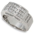 1 1/4 ctw Men's Channel Set Diamond Ring 14-k size 9