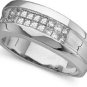 1 ctw Invisible Set Men's Diamond Band 18-k size 11
